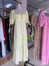 Summer Casual Loose Puff Sleeves Square Neck Dresses